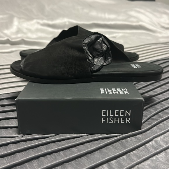 Sold!
Eileen Fisher Black sandals. 
New. - Picture 3 of 5